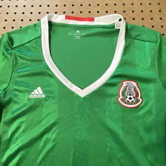 Adidas Mexico FC World Cup FIFA Futbol Soccer Home Jersey Green XL Girls Youth